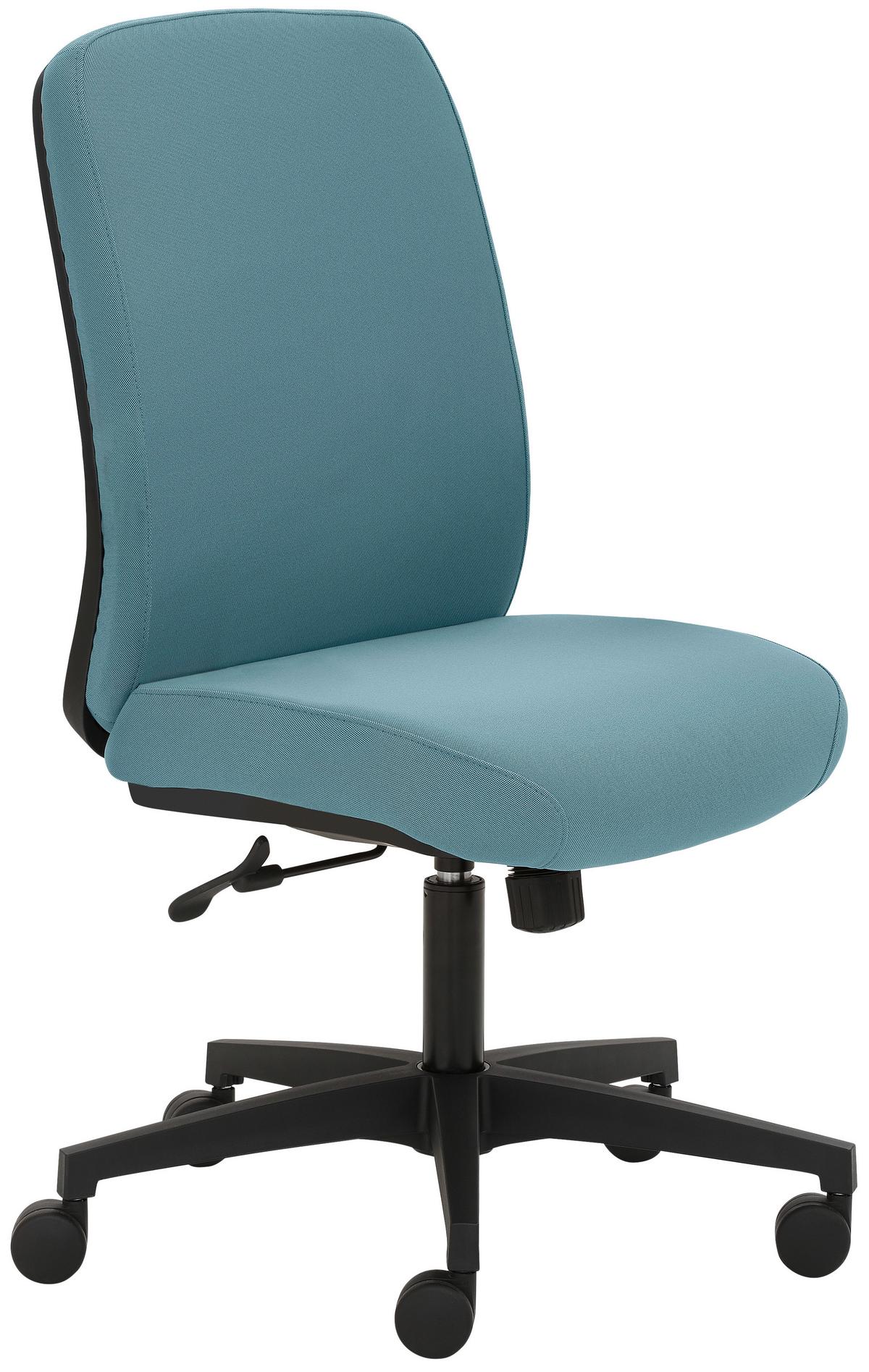 Drehstuhl Mytriton Schwarz/türkis B: 62 Cm - Türkis/Schwarz, ROMANTIK / LANDHAUS, Holz/Kunststoff (62/98-109/62cm) - MID.YOU