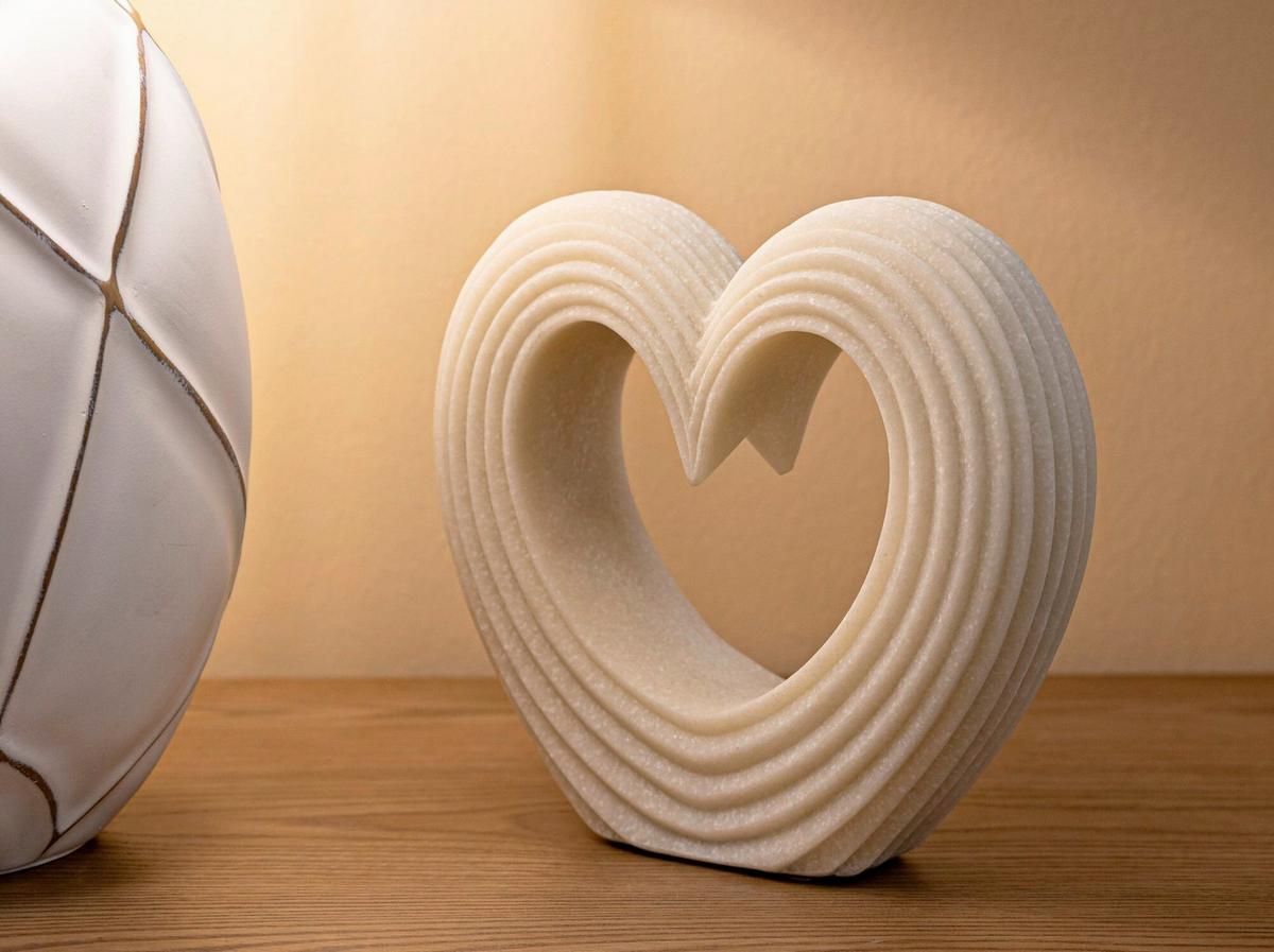 Skulptur Kunststoff, Weiß - Basics, Kunststoff (21/19/6cm)