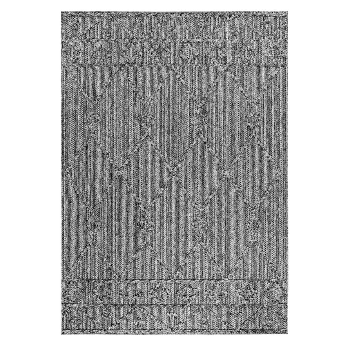 Outdoorteppich Patara - Grau, Design, Textil (160/230cm) - Novel