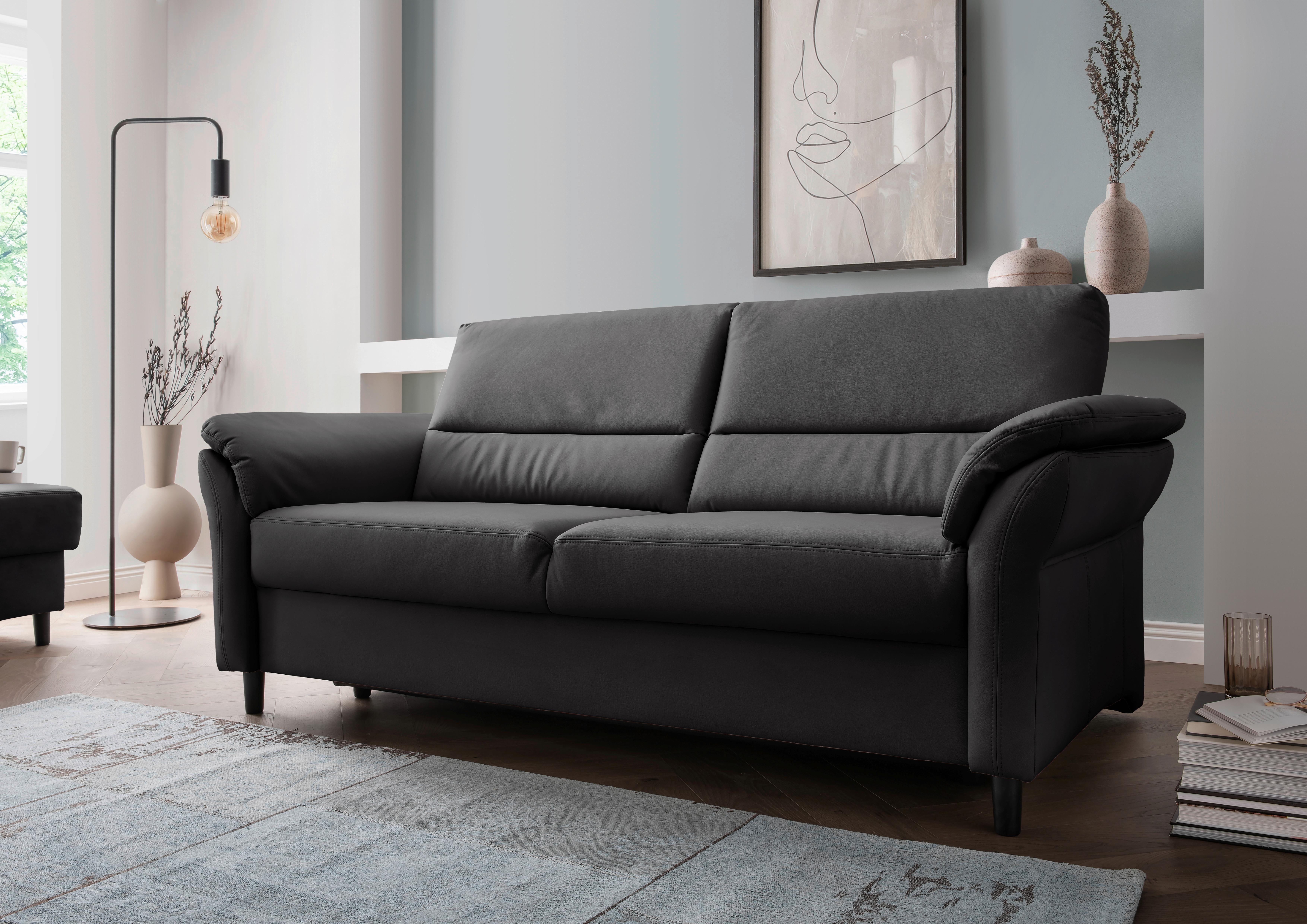 3-Sitzer-Sofa Cavoli, Schwarz B: 192 cm - Schwarz, MODERN, Textil (192/90/89cm) - Livetastic