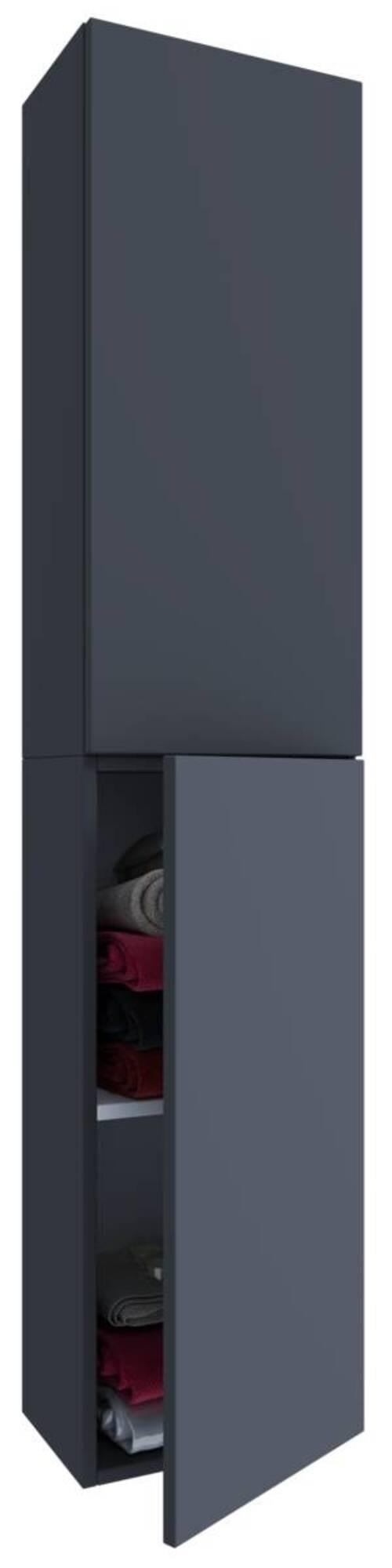 Hochschrank Bad Lendas BxH 32,6x150 cm Anthrazit - Anthrazit, MODERN, Holzwerkstoff (32,6/150/21,7cm) - MID.YOU