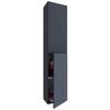 Hochschrank Bad Lendas Bxh 32,6x150 Cm Anthrazit - Anthrazit, MODERN, Holzwerkstoff (32,6/150/21,7cm) - MID.YOU