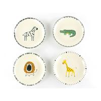 Tellerset Safari Keramik, Multicolor - Multicolor/Grauweiß, Basics, Keramik (21cm) - Creatable