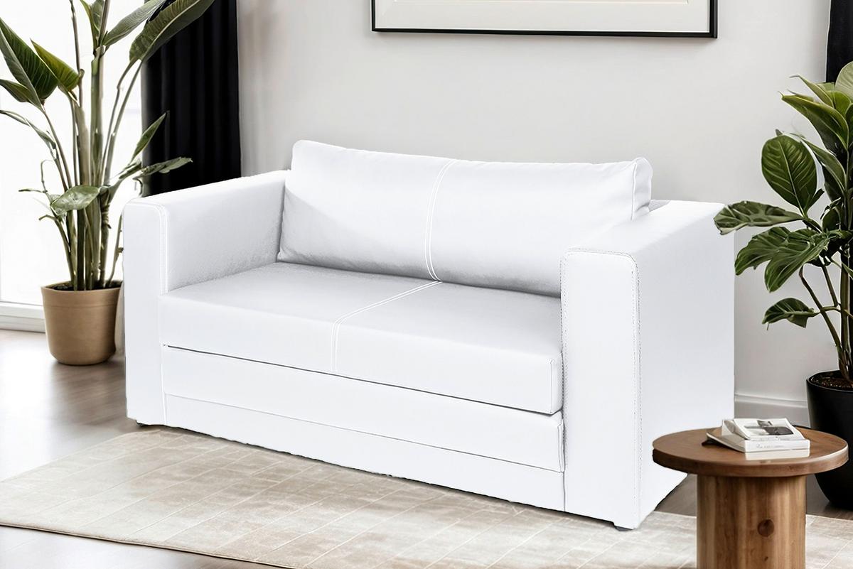 2-sitzer-sofa Mit Schlaffunktion Lisa B: 150 Cm - Schwarz/Weiß, Design, Textil (150/78/70cm) - MID.YOU