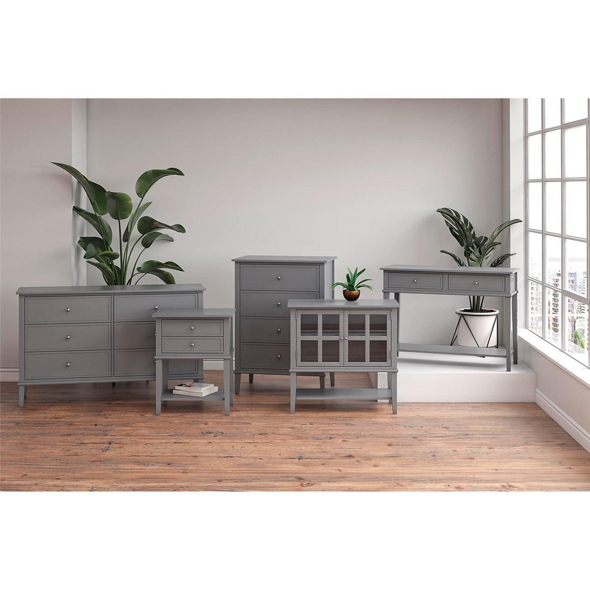 Beistelltisch Franklin Grau B: 55 Cm - Grau, Design, Holz/Holzwerkstoff (55/39/71cm) - MID.YOU