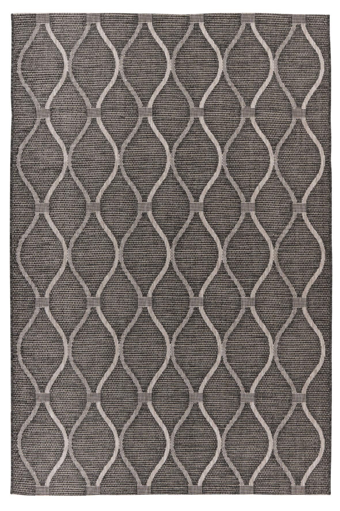 Flachwebteppich My Nordic 871 - Grau, Design, Textil (80/150cm) - Obsession