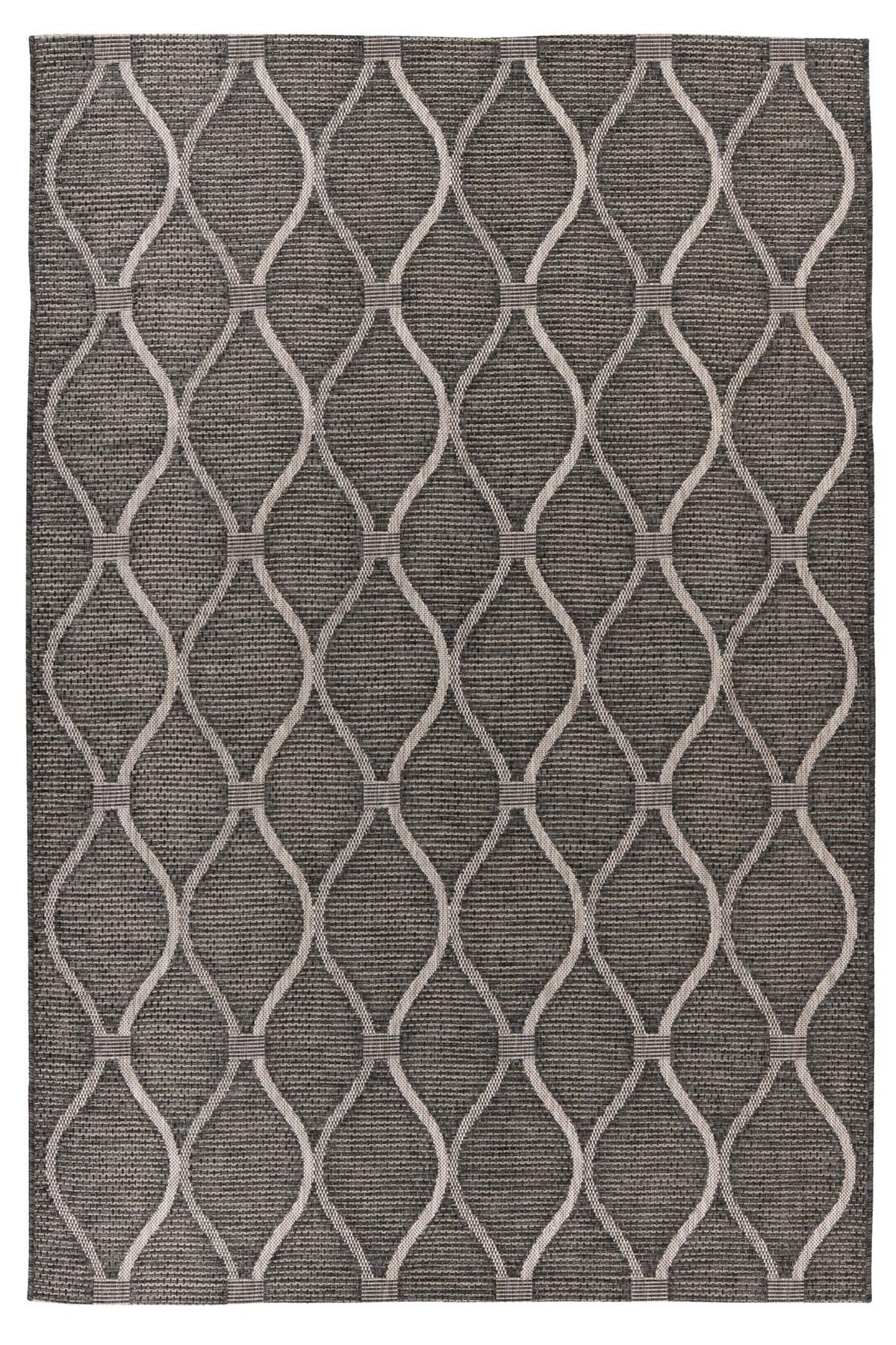 Flachwebteppich My Nordic 871 - Grau, Design, Textil (120/170cm) - Obsession
