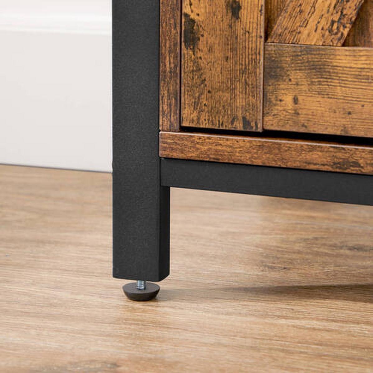 Kommode B: 70 Cm Braun/schwarz - Schwarz/Braun, Trend, Holzwerkstoff/Metall (70/80/30cm) - Boxxx