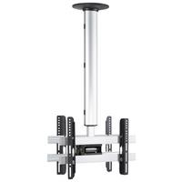 TV- Halterung cm Silberfarben B: 42 cm - Silberfarben, MODERN, Metall (42/74/19cm) - MID.YOU