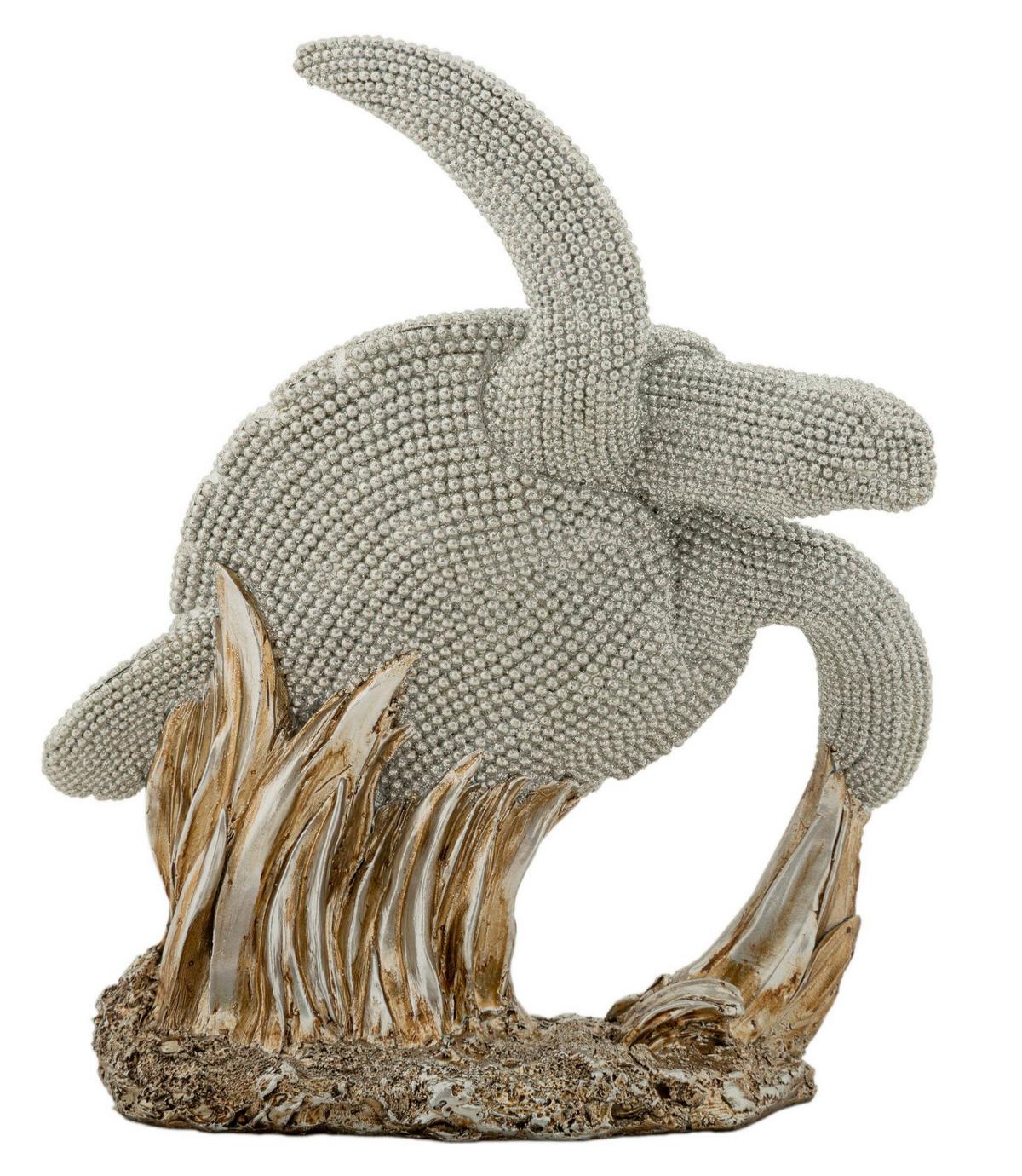 Skulptur Kunststoff, Silver - Basics, Kunststoff (19/22/10.5cm)