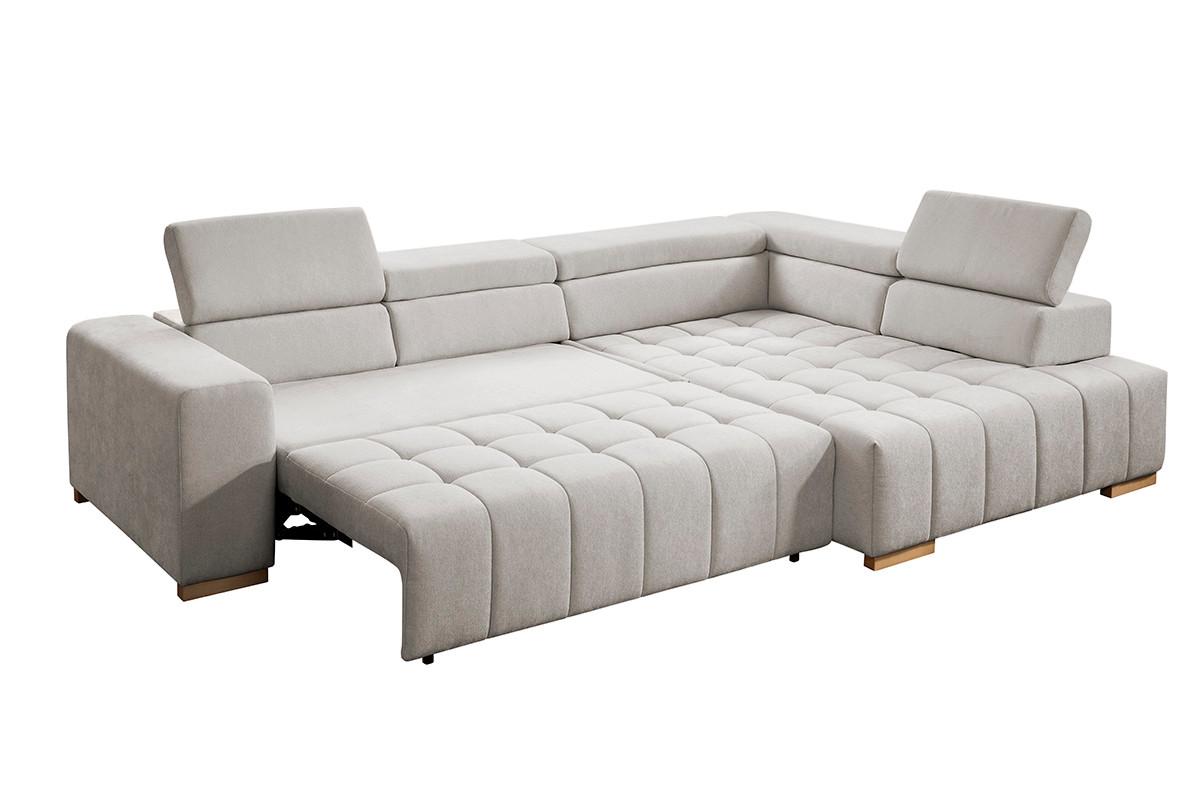 Ecksofa Elias Neu Beige S: 307x201 cm - Beige/Naturfarben, Design, Textil (307/201cm) - Livetastic