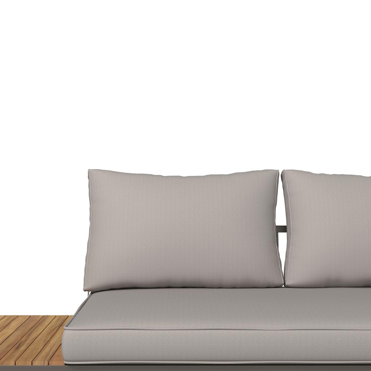 Loungegarnitur Rostock - Beige/Akaziefarben, MODERN, Holz/Textil (57/35/57cm) - Beldano