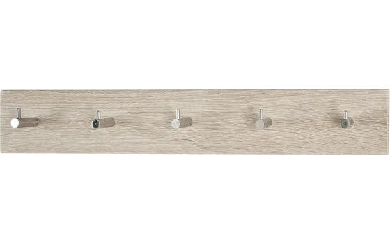 Nástenný Vešiak Eddy 5 - farby dubu, Moderný, drevo (57/5/8cm) Nástenný Vešiak Eddy 5 - farby dubu, Moderný, drevo (57/5/8cm)