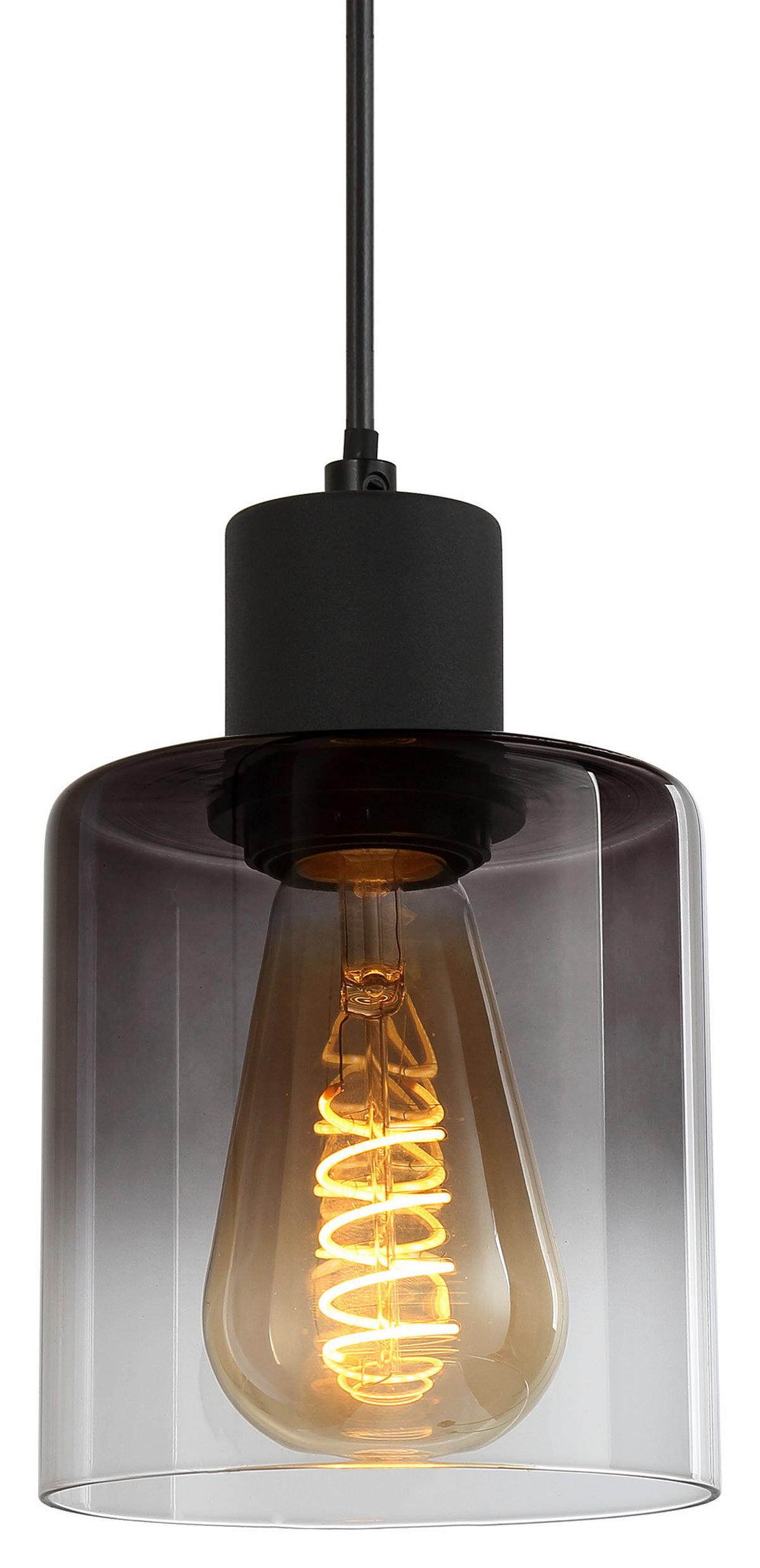 Závěsné svítidlo ESTELLE, bez 3xE27 max. 25W - černá, kov/plast (64/12/120cm) - Mömax