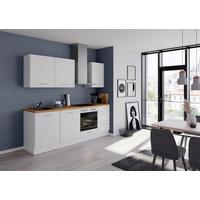 Küchenblock Ip3150 - Eichefarben/Weiß, Design, Holzwerkstoff (230cm) - Impuls