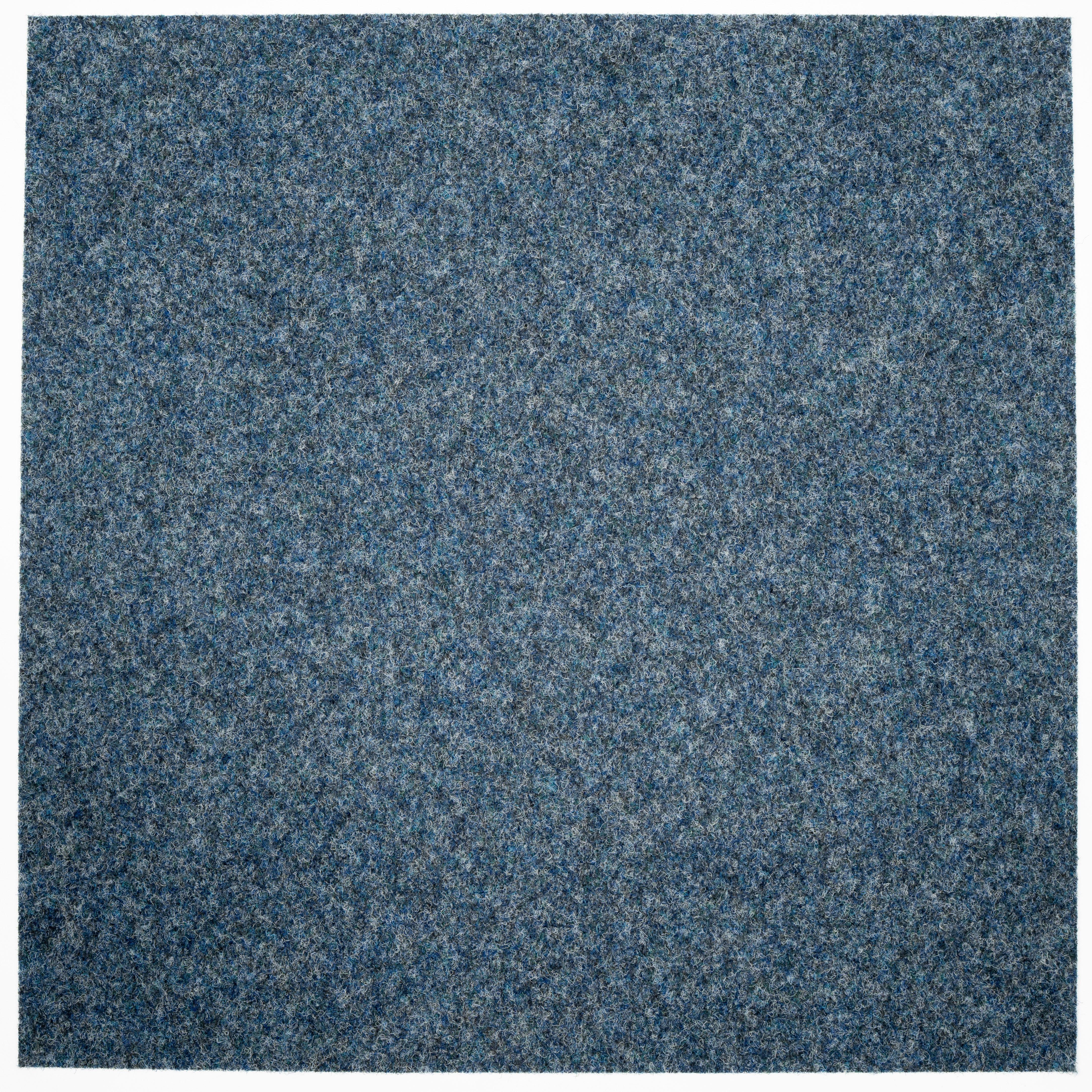 Teppichfliese Blau Dynamic 50x50 cm Florhöhe 6,5 mm - Blau, Basics, Textil (50/50cm)