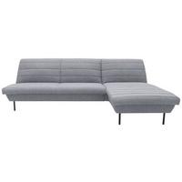 Ecksofa Looks Ix Grau/Hellblau Webstoff - Schwarz/Grau, Design, Textil (274/168cm) - LOOKS by W.Joop