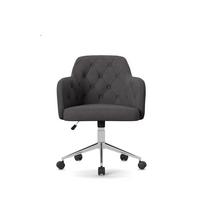 Drehstuhl Washington Grau B: 66 cm - Silberfarben/Grau, Design, Holzwerkstoff/Textil (66/99/57cm) - MID.YOU