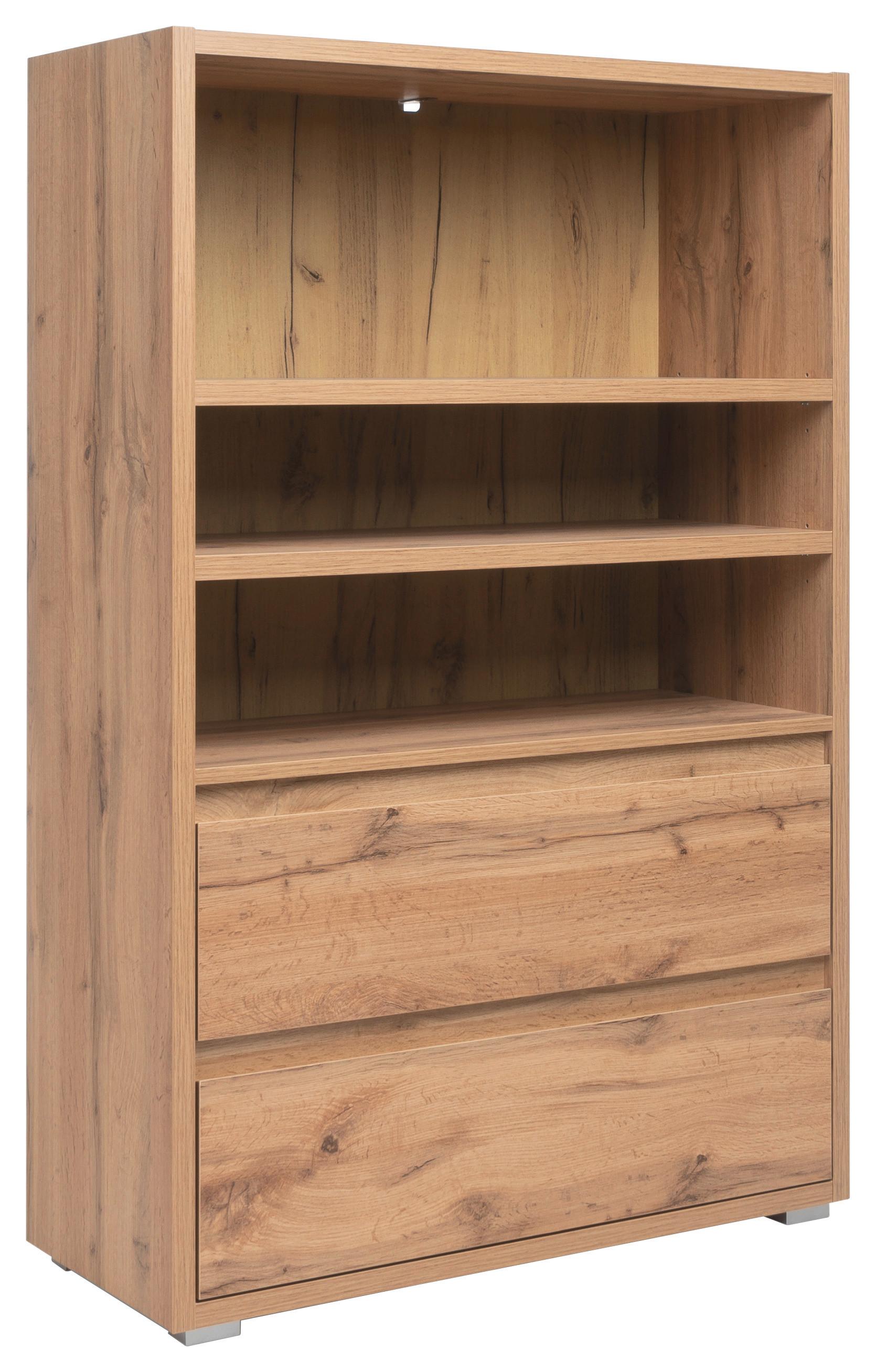 Regal mit Laden Image B: 85 cm Eiche Dekor