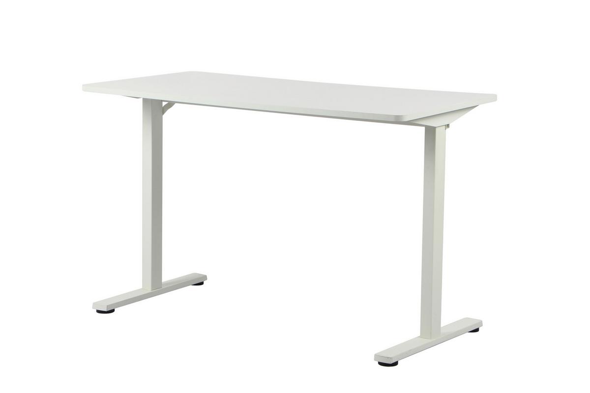 PÍSACÍ STÔL JANNIS - biela, Modern, kov/kompozitné drevo (120/60/75cm) - Mömax
