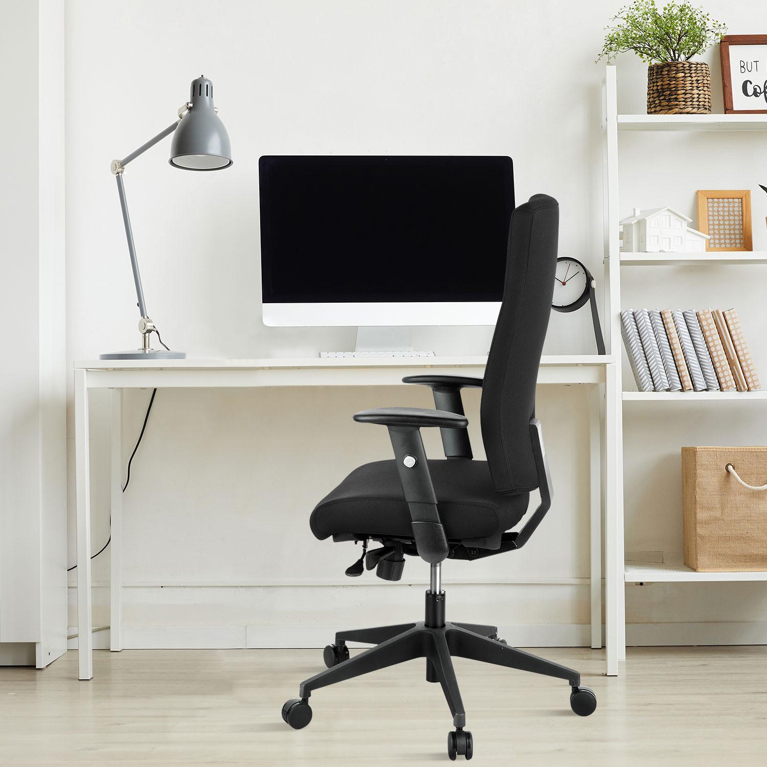 Drehstuhl Pro-Tec 300 Schwarz - Schwarz, MODERN, Kunststoff/Textil (57/125/53cm) - MID.YOU