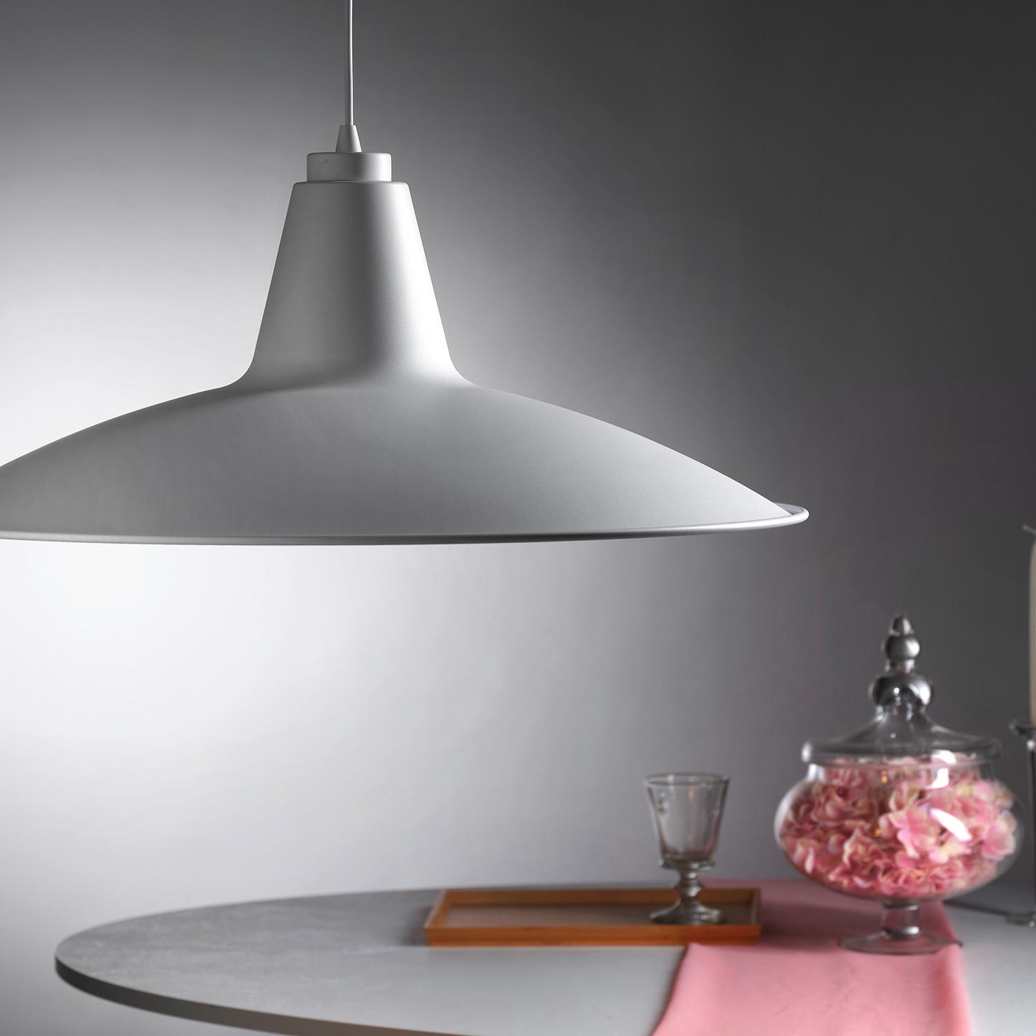 Pendelleuchte Weiß Hochglanz L: 65 cm 22w - Weiß Hochglanz, Basics, Metall (65/65/160cm)