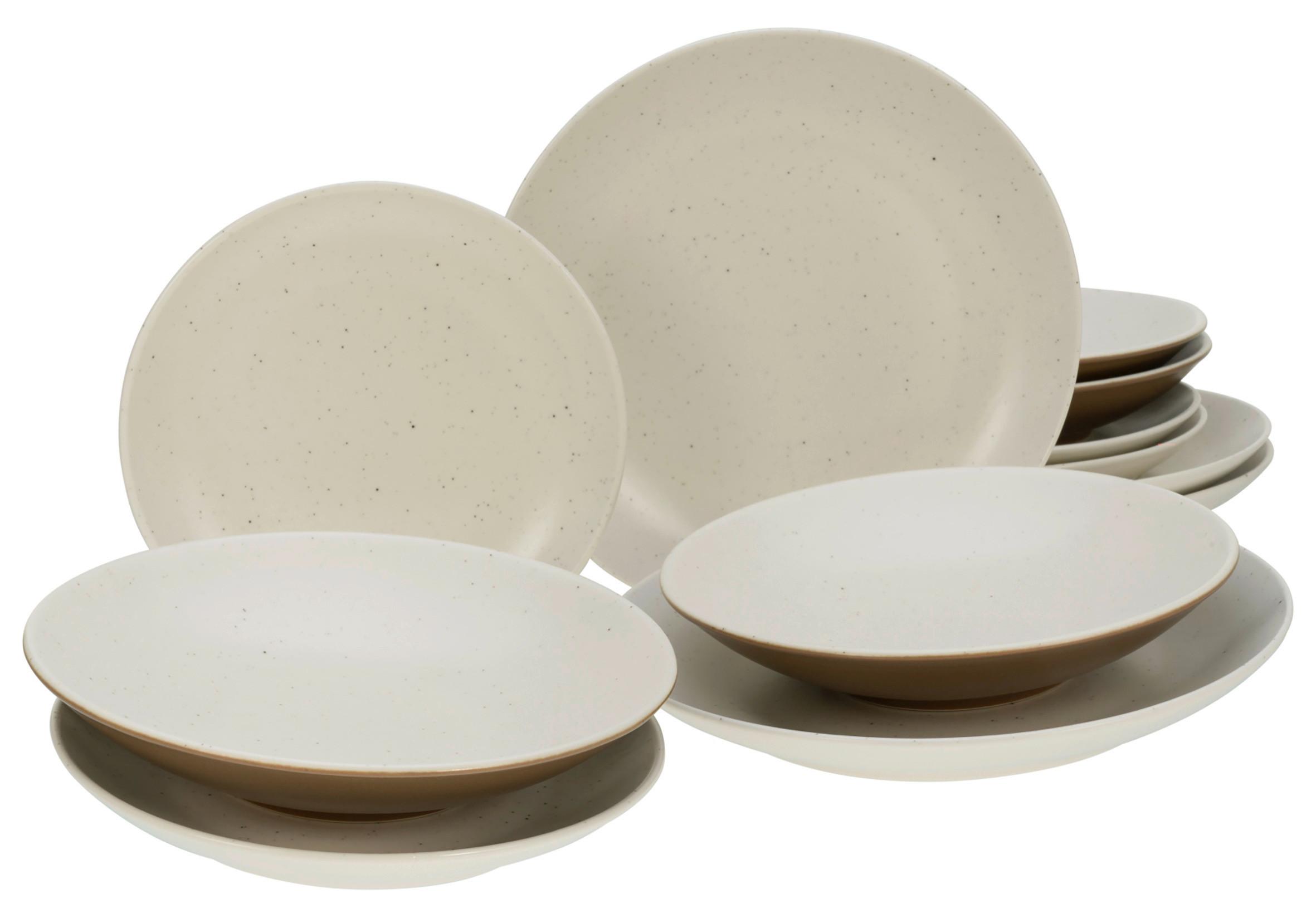 Tafelservice Dunes Weiß 12-teilig