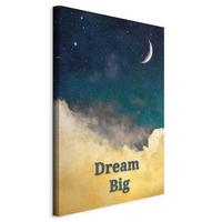 Leinwandbild At Dusk Sandfarben Dunkelblau B: 40 cm - Sandfarben/Dunkelblau, Basics, Holzwerkstoff/Textil (40/60/1,2cm) - artgeist