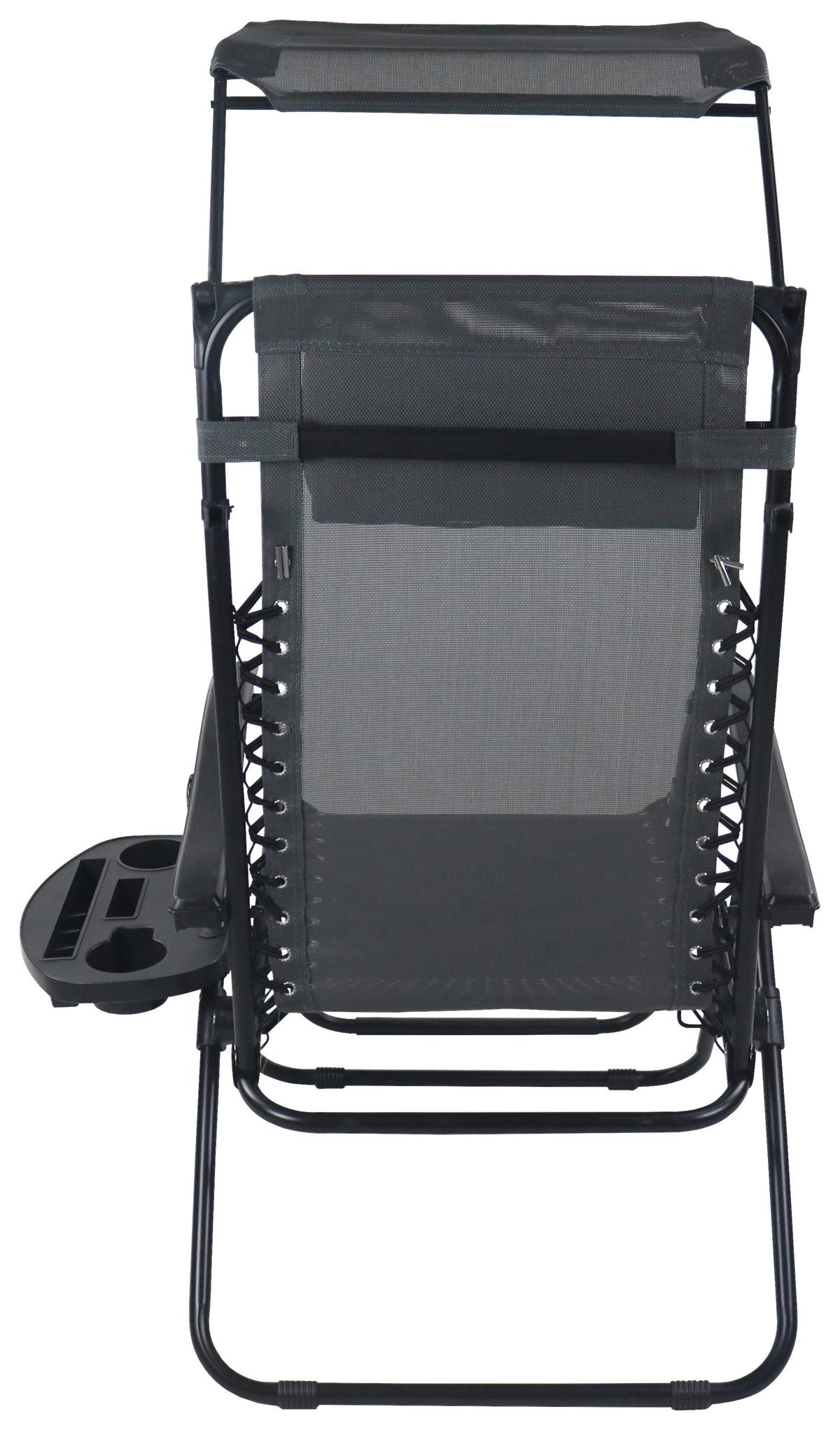 Gartenliege Maltosa Xl Klappbar, Hellgrau - Hellgrau, MODERN, Textil/Metall (64/133/91cm) - Gardenson