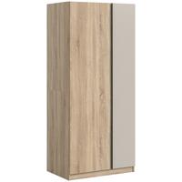 Drehtürenschrank Oakland Sonoma Eiche/Kashmir B: 80 cm - Kaschmir/Sonoma Eiche, MODERN, Holzwerkstoff (80/183/53cm) - MID.YOU