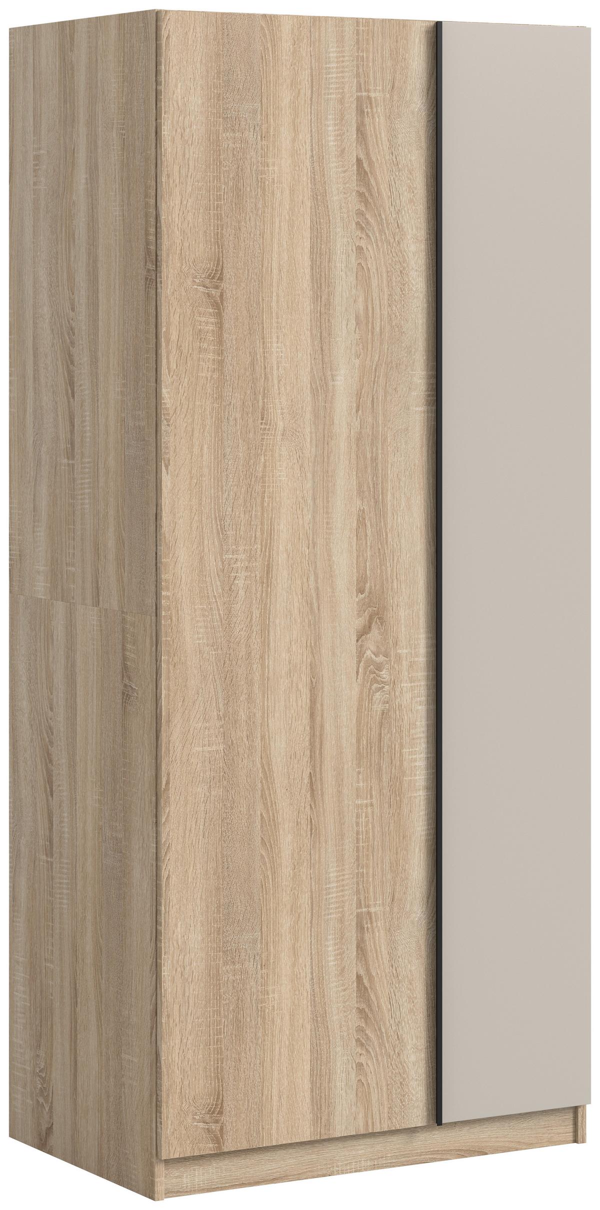 Drehtürenschrank Oakland Sonoma Eiche/Kashmir B: 80 cm - Kaschmir/Sonoma Eiche, MODERN, Holzwerkstoff (80/183/53cm) - MID.YOU