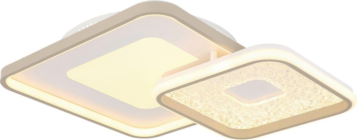 Led Mennyezeti Lámpa Caitlyn - opál/homokszínű, Basics, műanyag/fém (50/950/9cm) - Luca Bessoni