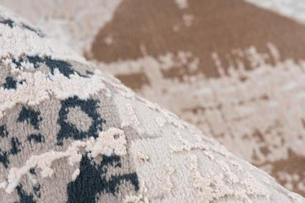Webteppich Blau/Grau Akropolis 80x150 cm - Blau/Grau, Design, Textil (80/150cm) - Kayoom
