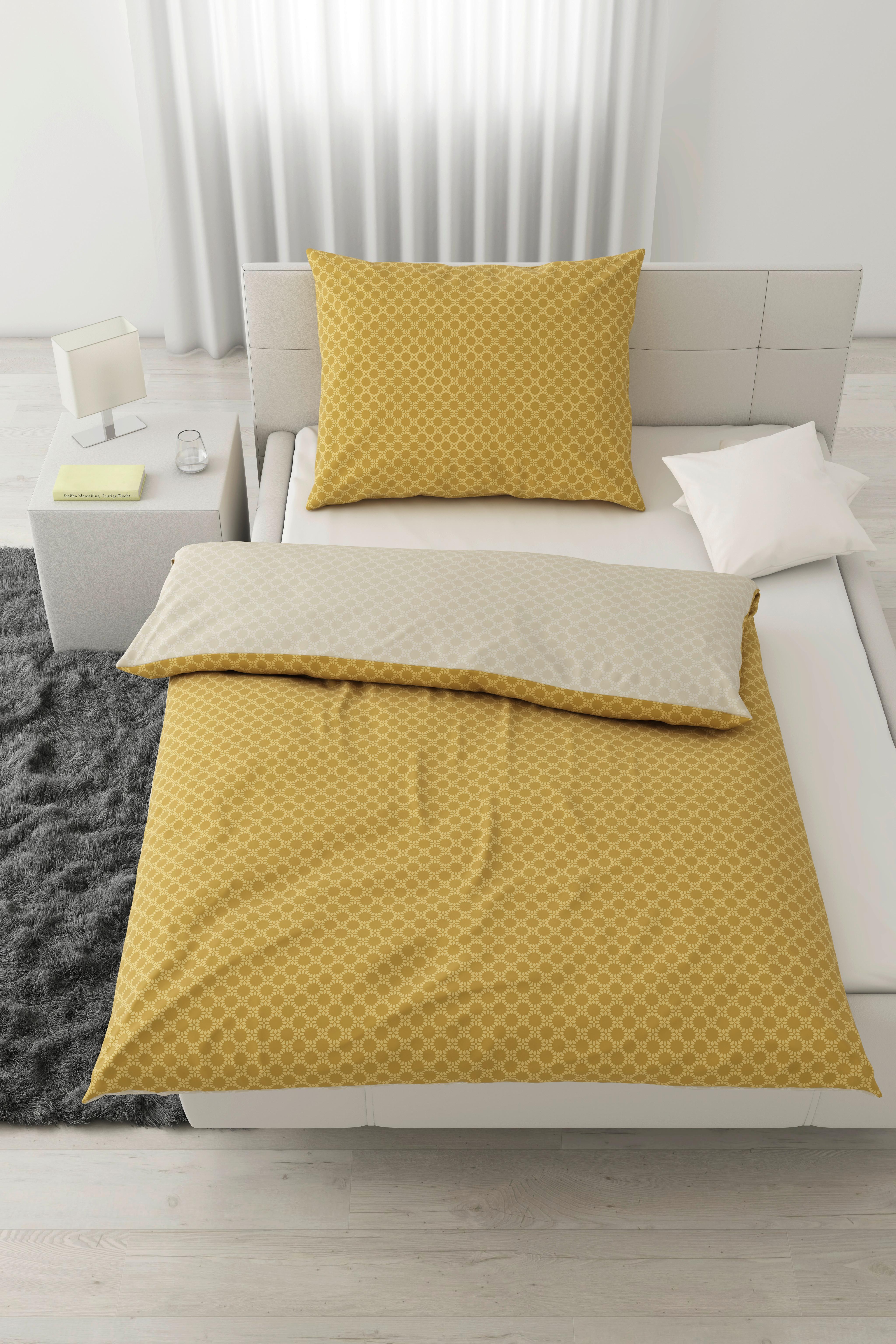 Povlečení Mici, 140/200cm - přírodní barvy/žlutá, Konvenční, textil (140/200cm) - Modern Living