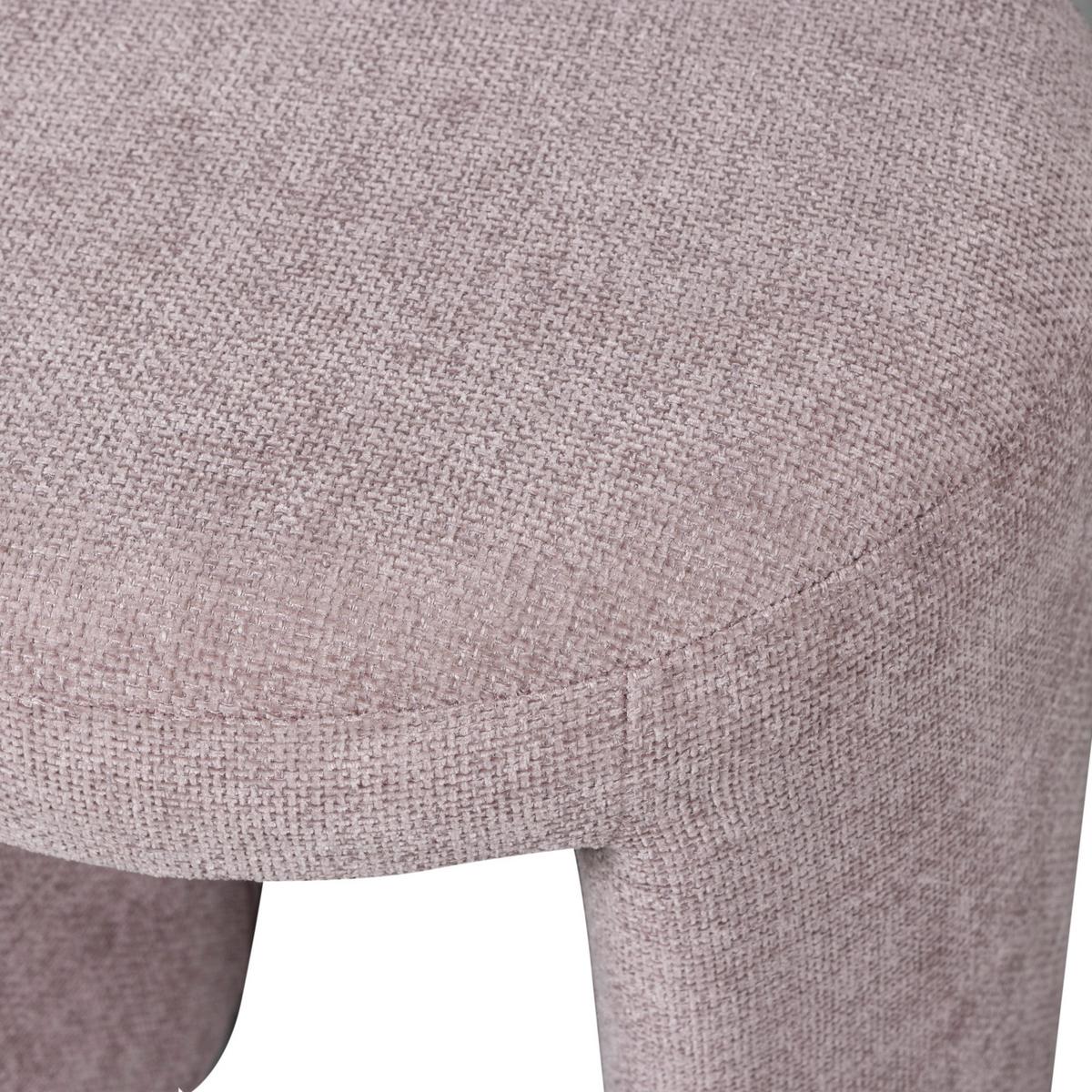 Hocker Charlie Rosa B: 45cm - Rosa, Design, Textil (45/47/45cm) - Livetastic