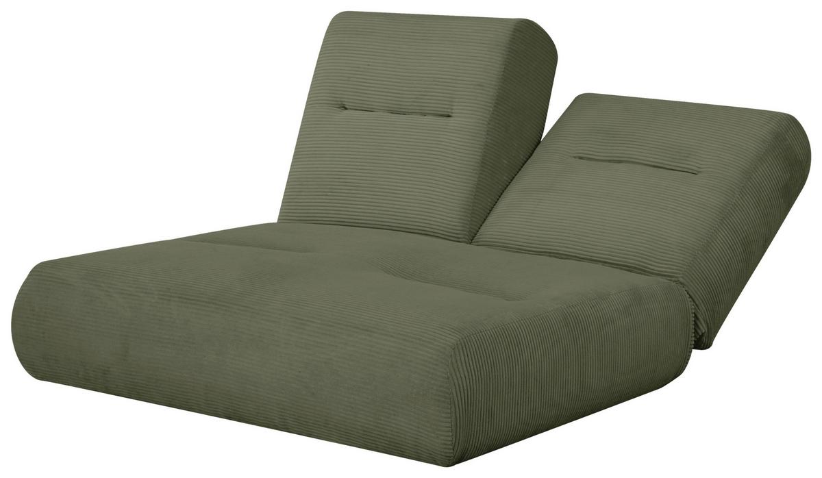 Schlafsofa Luna Olivgrün B: 159 cm - Olivgrün, Design, Textil (159/88/160cm) - Livetastic