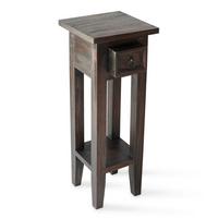 Beistelltisch Padea - Braun, Basics, Holz (25/25/67cm) - Gardenson
