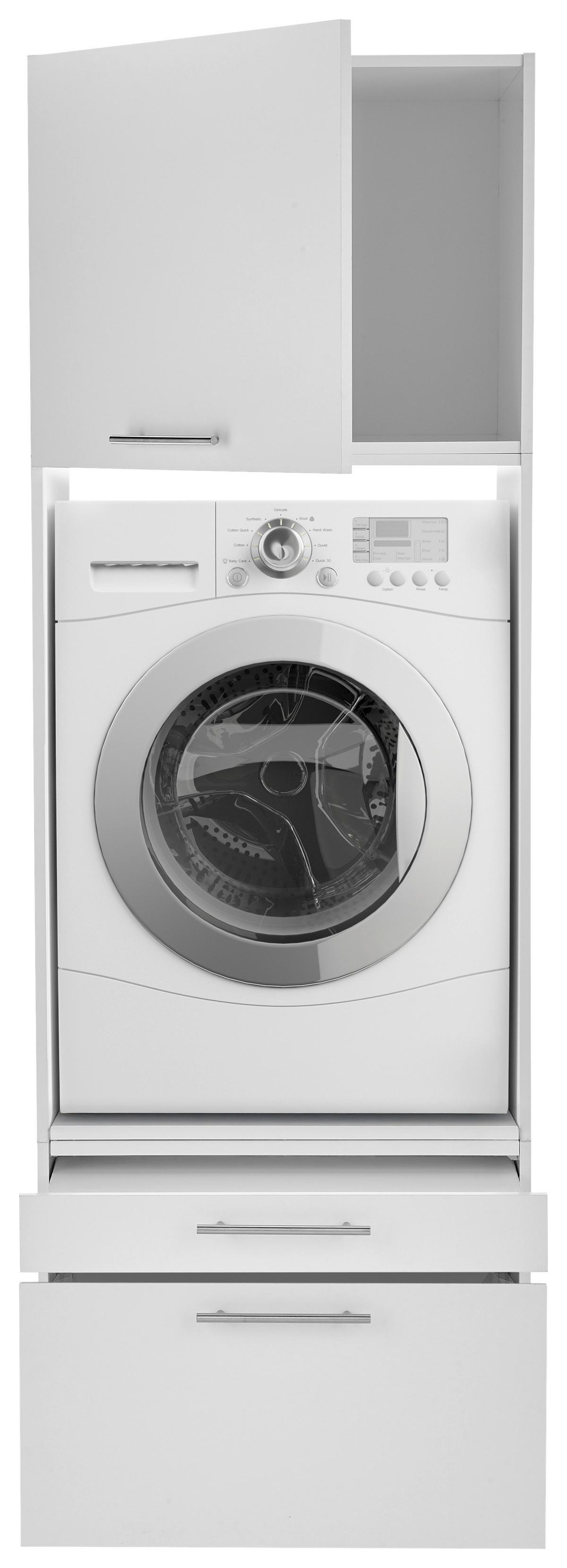 Waschmaschinenschrank Clara - Weiß, KONVENTIONELL, Holzwerkstoff (67,4/200/67,6cm) - Respekta