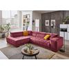 Rohová sedačka IBA, elektricky polohovatelná, bobulová - bobulová, Lifestyle, kov/textil (222/73/323cm) - Premium Living