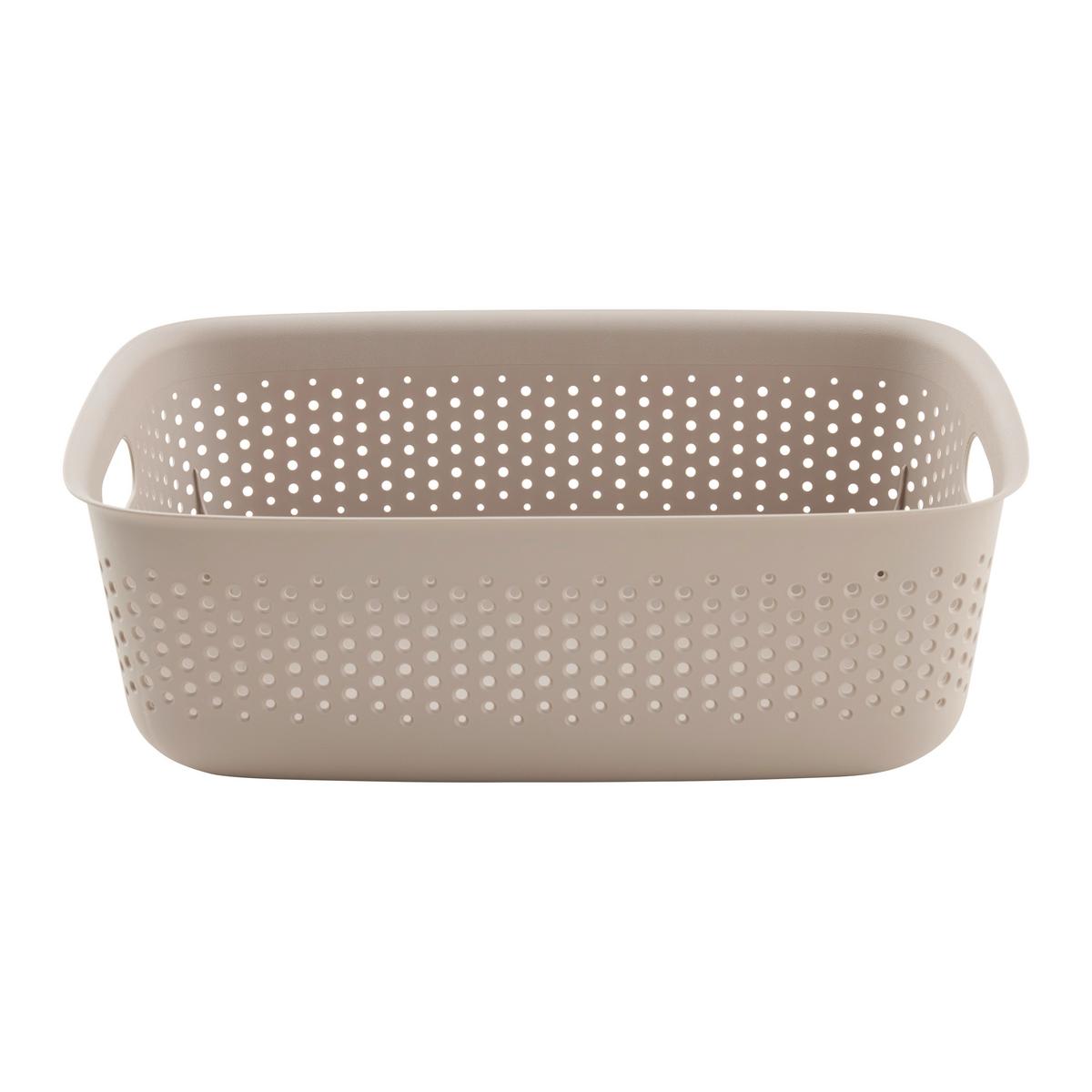 Úložný košík MAJA - CA. 10L - taupe, Modern, plast (39/29/13cm) - Mömax