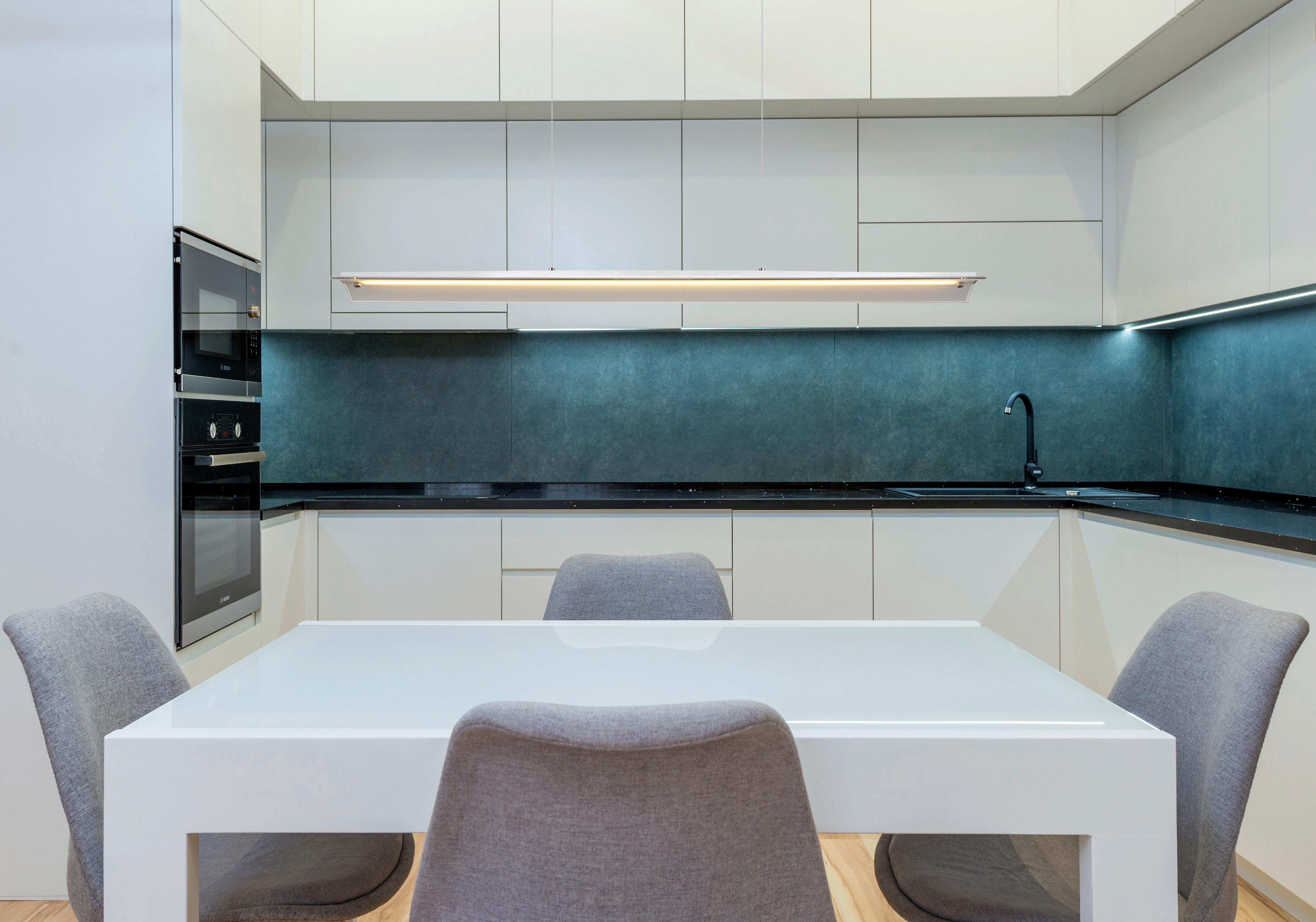 LED-Hängeleuchte 17017a - Klar/Alufarben, Design, Glas/Metall (100/12/150cm) - Globo