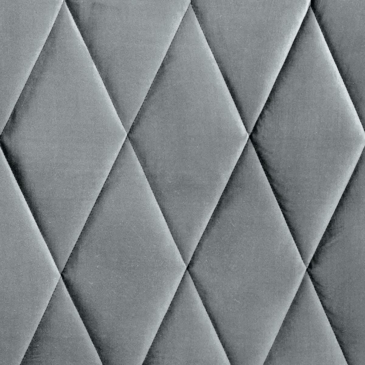 Boxspringbett mit gepolstertem Kopfteil 160x200 cm Paula - Chromfarben/Anthrazit, MODERN, Textil (160/200cm)