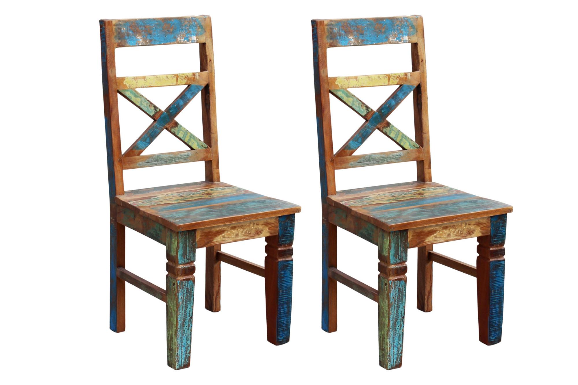 STUHL Multicolor 2-teilig - Multicolor, MODERN, Holz (45/100/45cm) - MID.YOU