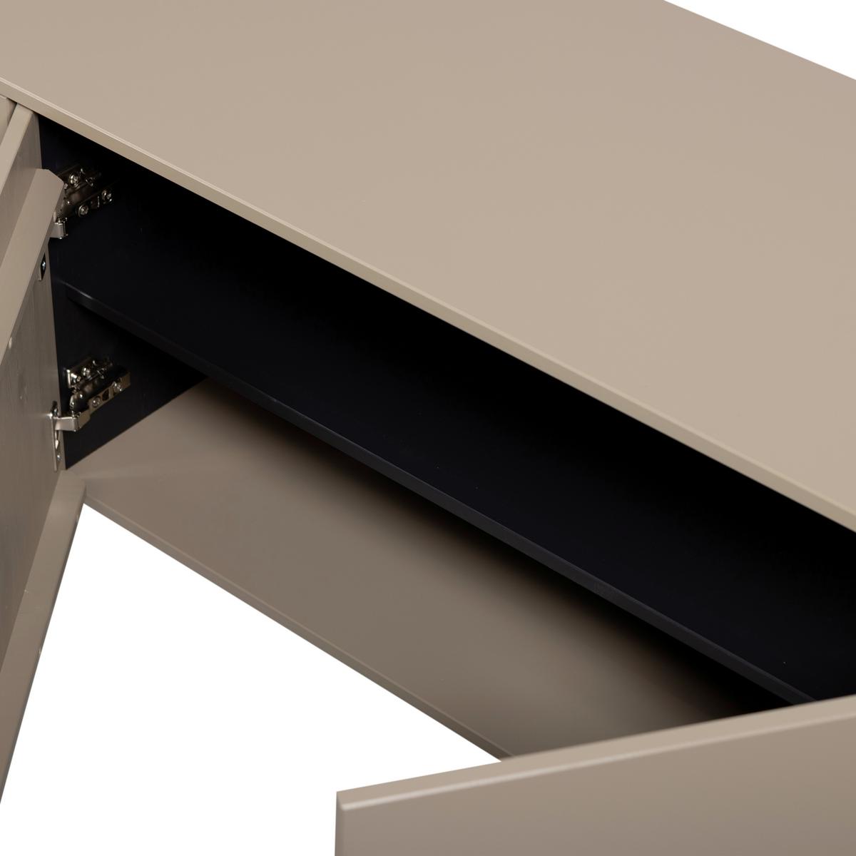 LOWBOARD Gunnar Schlammfarben B: 200cm - Schlammfarben/Schwarz, Design, Holz (200/56/44cm) - Livetastic