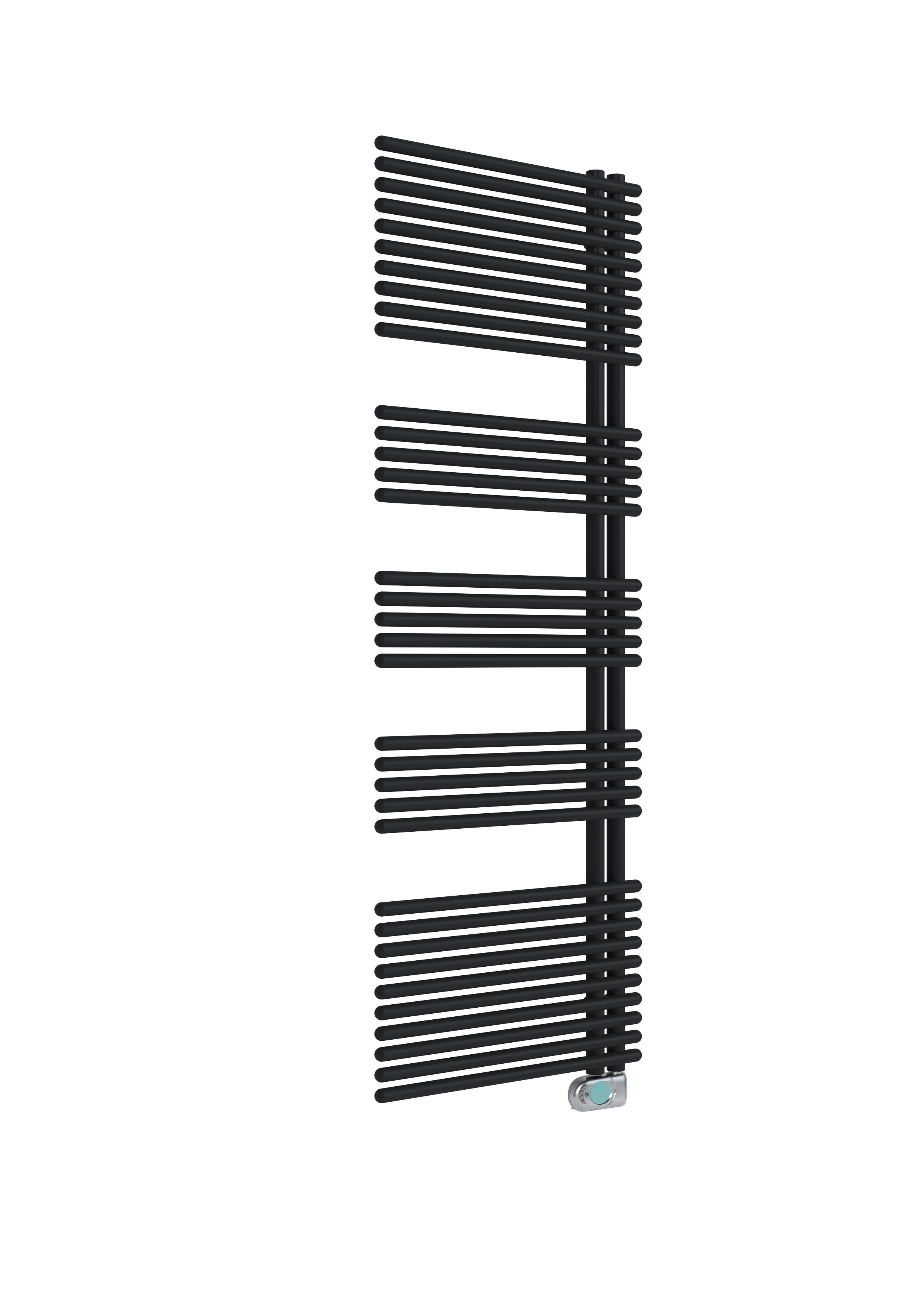 Handtuchtrockner Wien 60x170,8cm Schwarz - Schwarz, Basics, Metall (60/170,8cm) - Sanotechnik