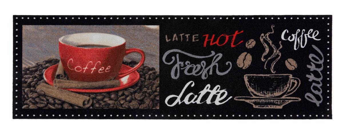 DVEŘNÍ ROHOŽKA Latte, 50/150cm - antracitová/červená, Moderní, textil (50/150cm) - Modern Living