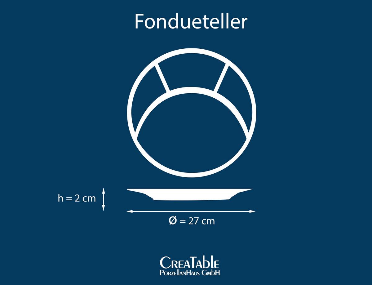 Fondue taniere, sada obsahuje 4ks, biela - biela, keramika - Creatable