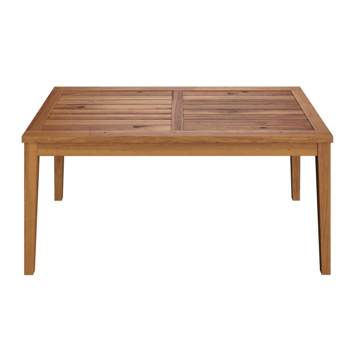 Terasová sedací souprava ENRICA - černá/barvy akácie, Moderní, dřevo/plast (120/84/70cm) - Bessagi Garden