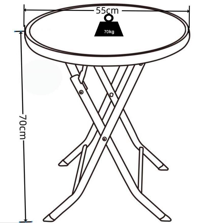 Gartentisch Sonlas L Anthrazit D: 55 cm - Anthrazit, MODERN, Glas/Metall (55/70cm) - MID.YOU
