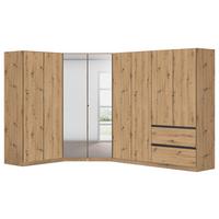 Eckkleiderschrank Costa Eiche Artisan Dekor - Eiche Artisan, MODERN, Holzwerkstoff (208/197/298cm) - Rauch Möbel